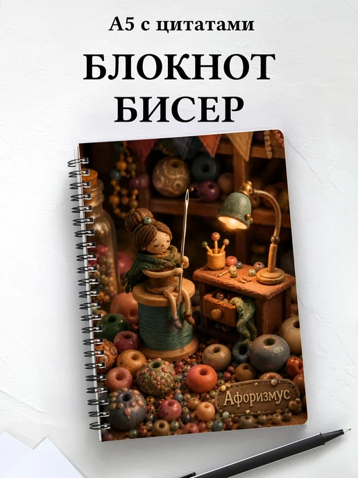 Блокнот Бисер с мотивирующими цитатами