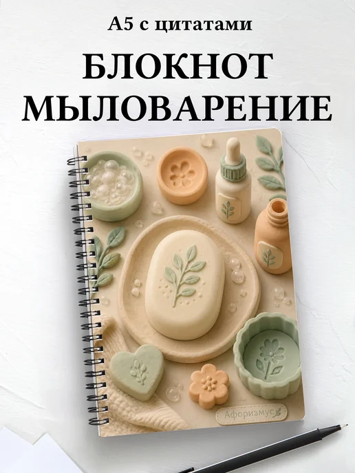 Блокнот Мыловарение с мотивирующими цитатами