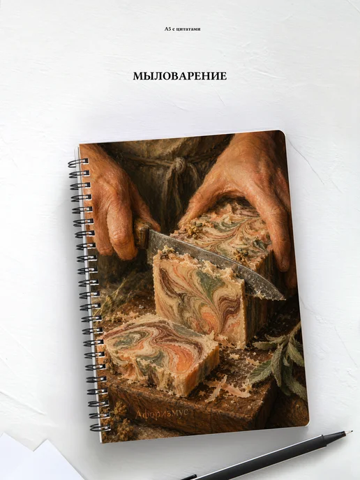 Блокнот Мыловарение с мотивирующими цитатами