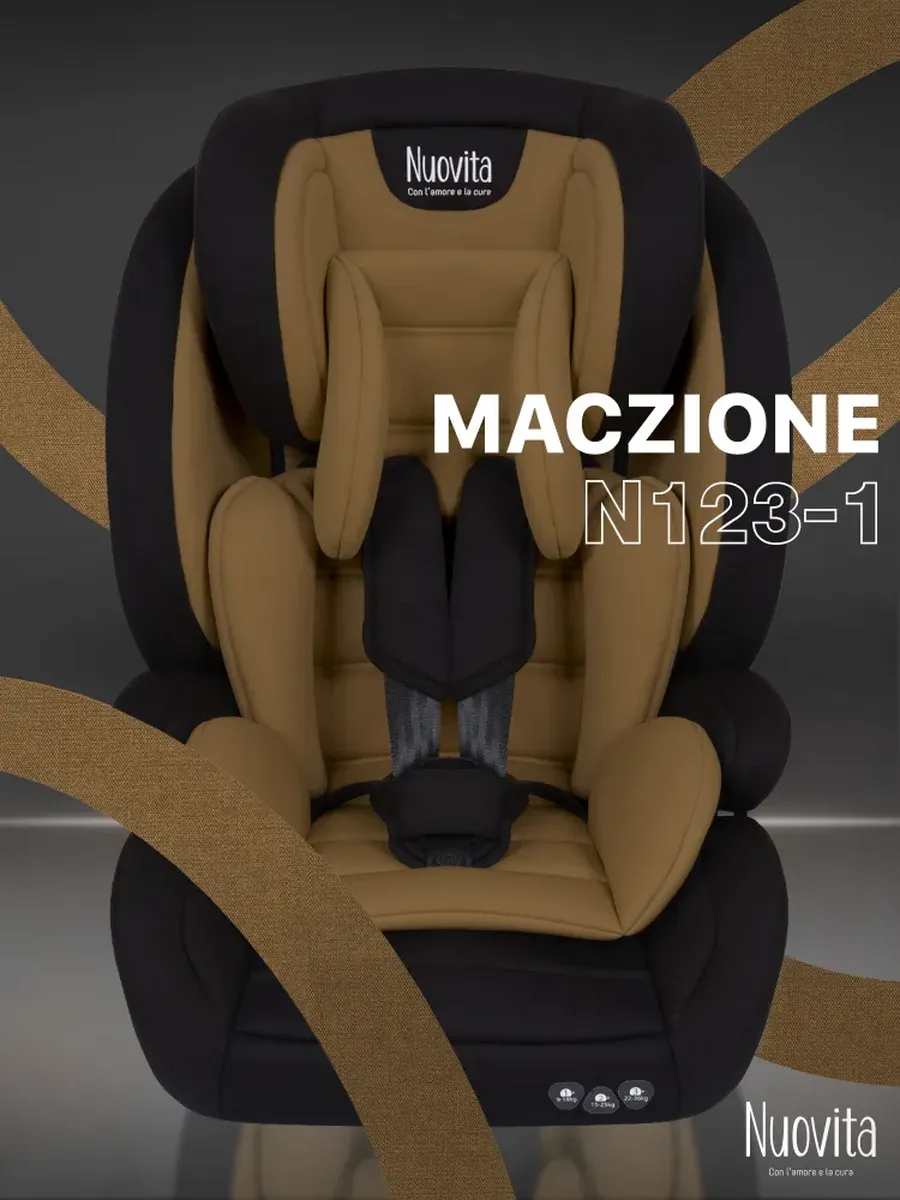 Универсальное детское автокресло Maczione N123-1 (9-36 кг) с