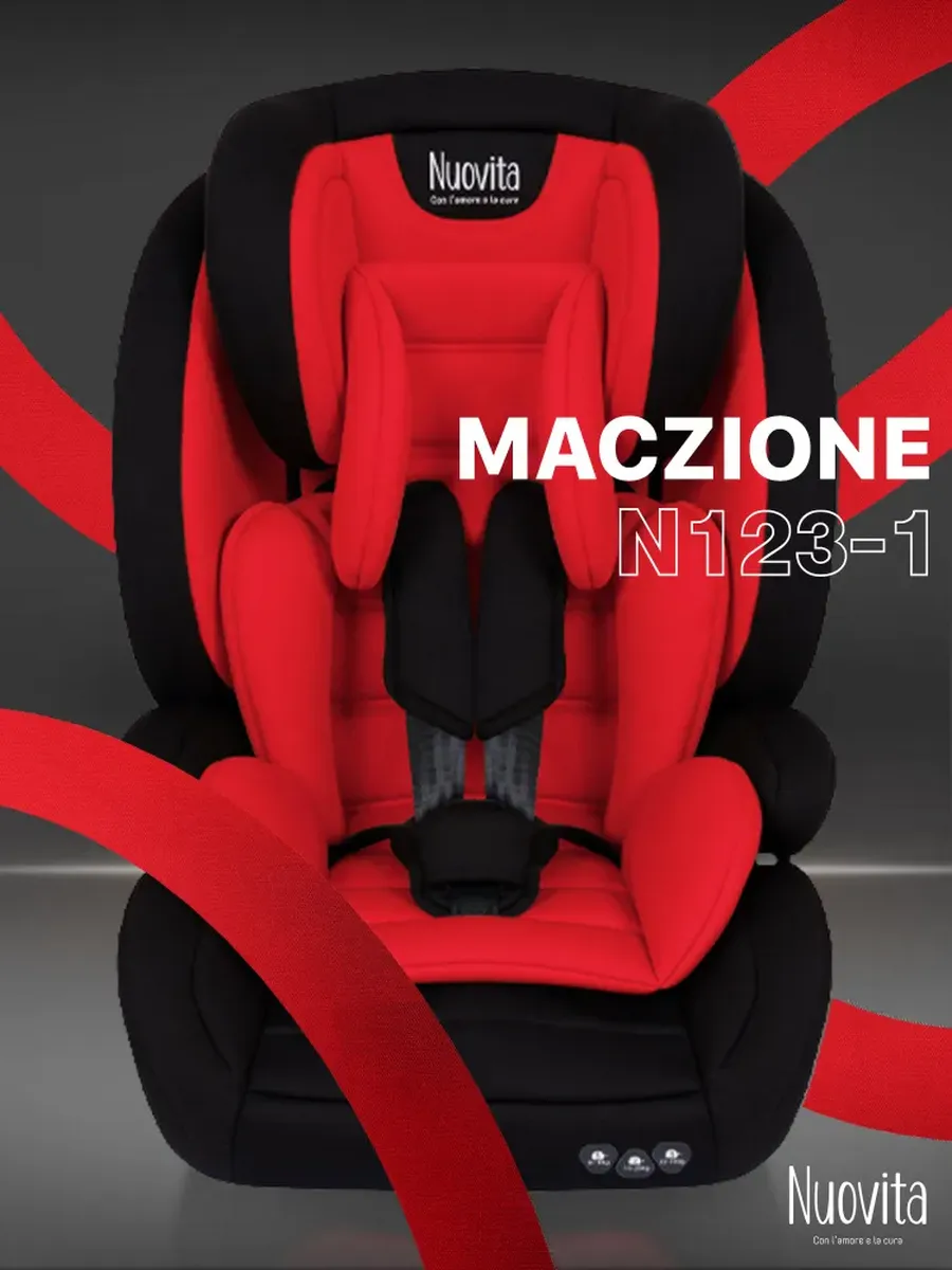 Универсальное детское автокресло Maczione N123-1 (9-36 кг) с