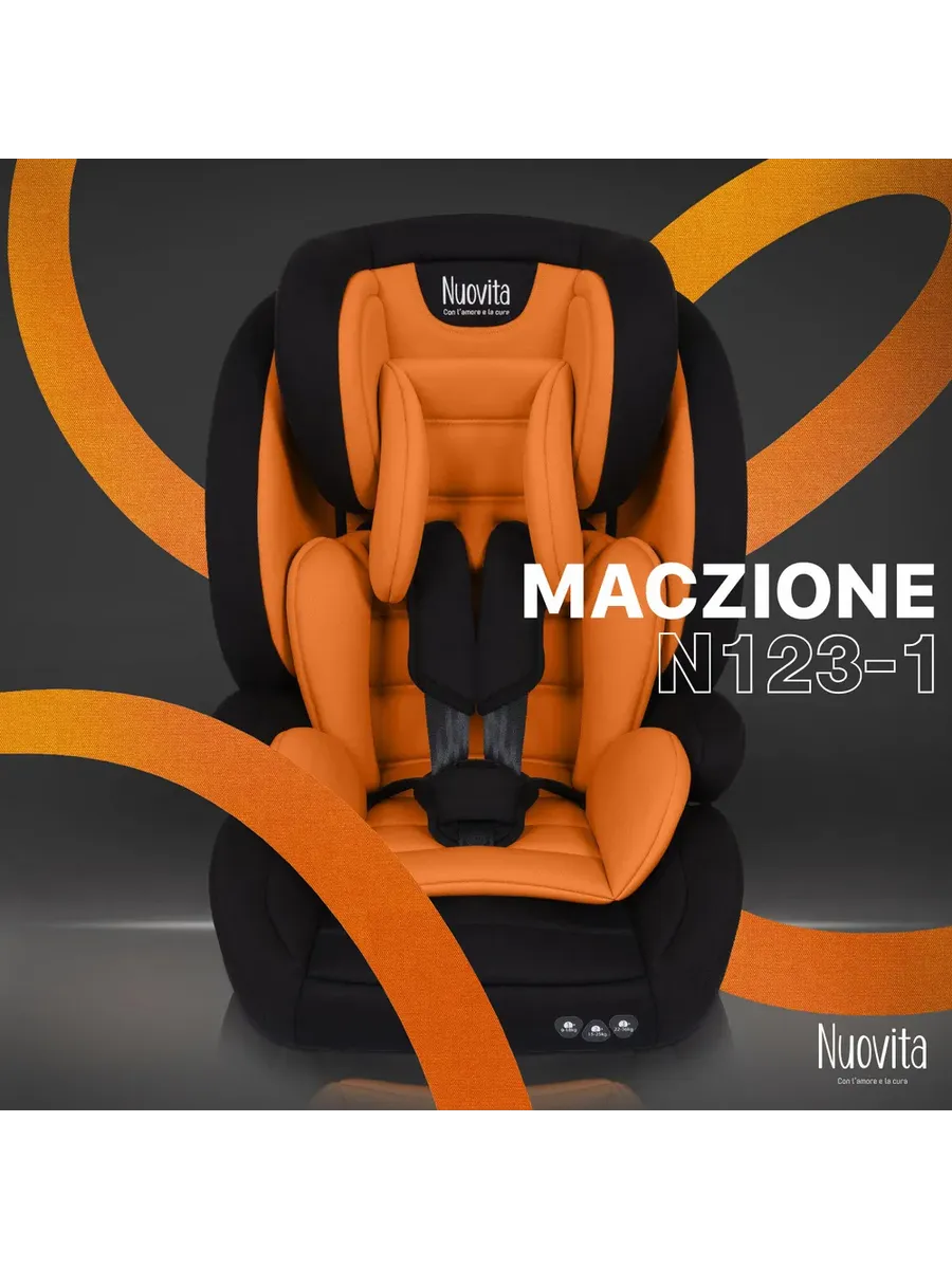 Универсальное детское автокресло Maczione N123-1 (9-36 кг) с