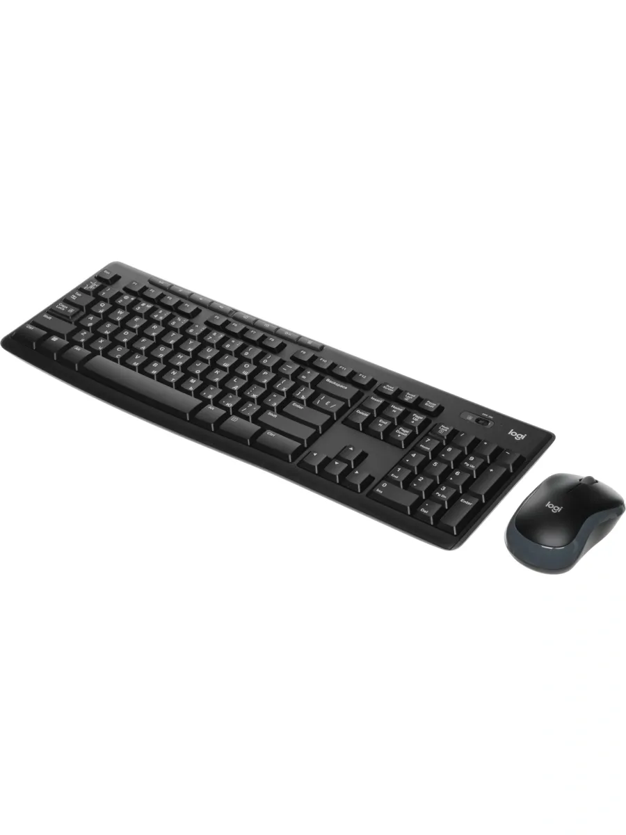 LOGITECH Клавиатура + мышь MK270 клав черный мышь черный USB