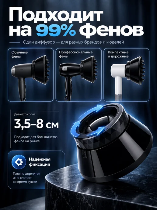 LuxAP Диффузор для фена универсальный, вариант, фото 8