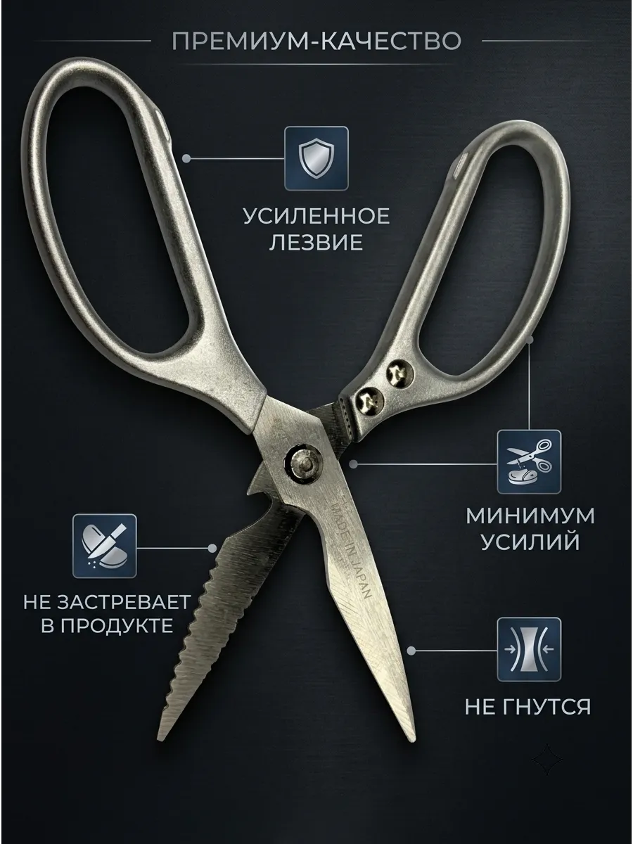 Ножницы кухонные универсальные