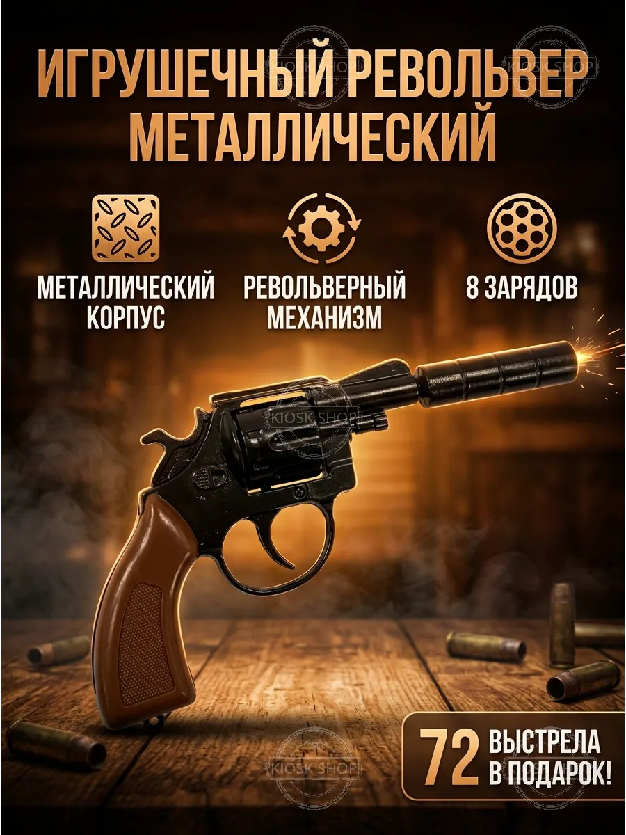 Игрушечное оружие металлический Пистолет для пистонов