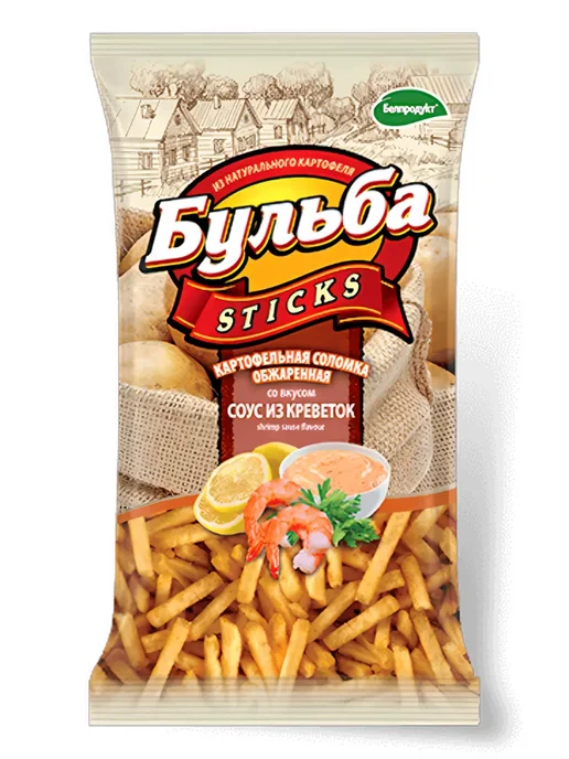 Бульба Sticks Картофельная соломка Бульба сметана и лук 3 шт по 75 гр, 5 шт, 75 г, фото 4
