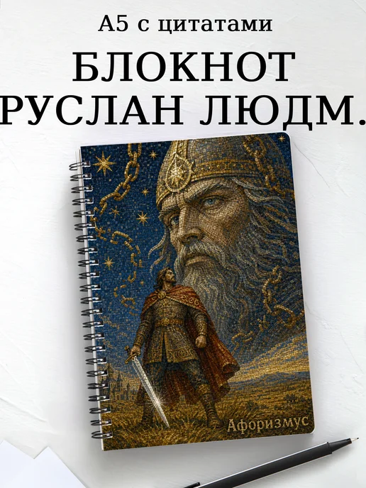 Блокнот Руслан и Людмила с мотивирующими цитатами