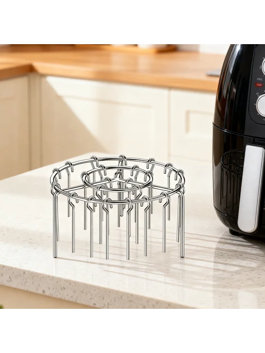 Подставка для шашлыков с 24 шпажками для Air Fryer, нерж. ст, вариант