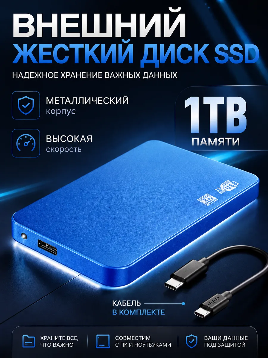 Внешний жесткий диск 1тб