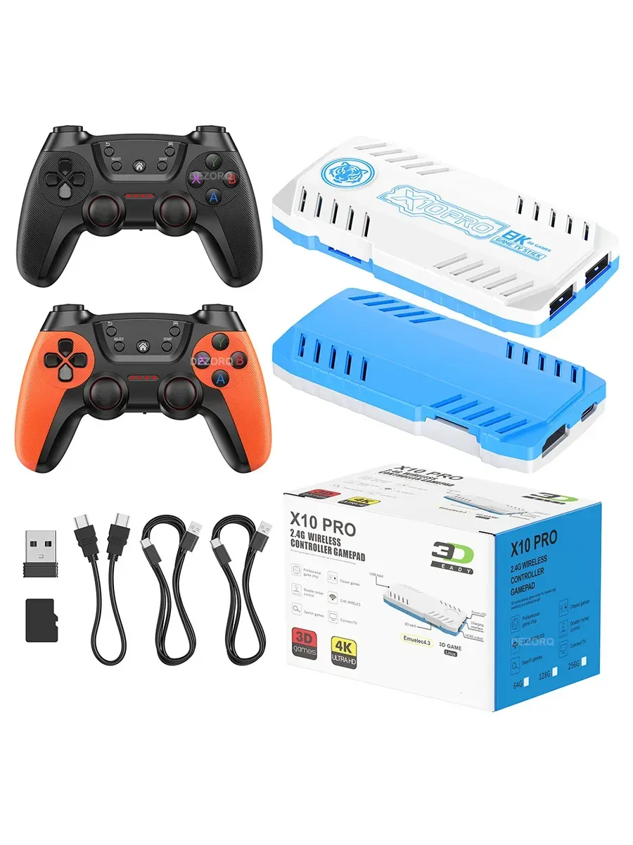 DEZORQ Игровая консоль 2026 X10 Pro 128Г