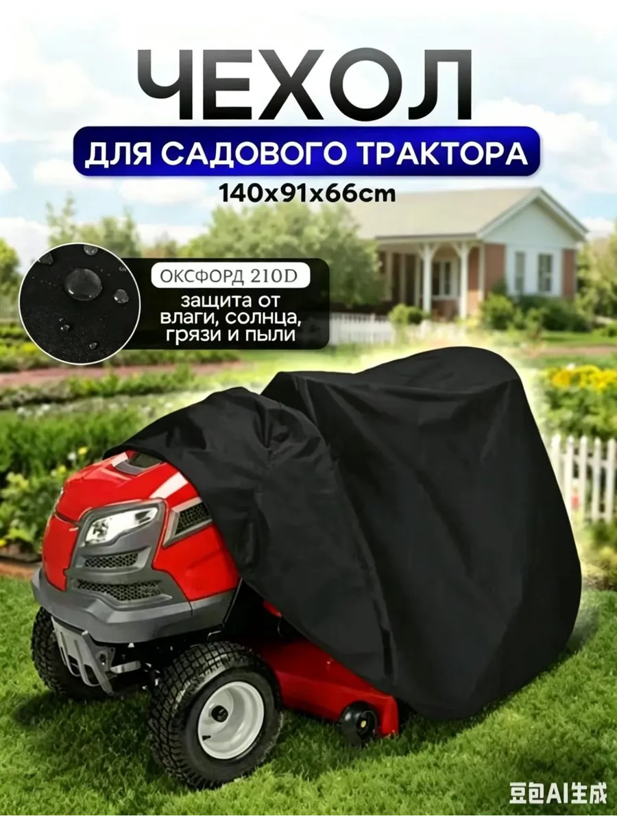Чехол для газонокосилки, трактора, райдера, садовый, общего