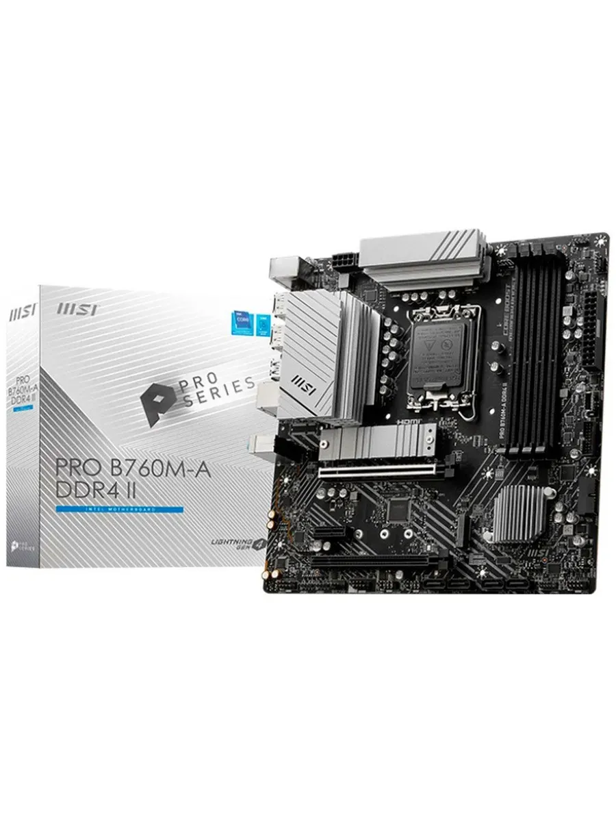 Материнская плата PRO B760M-A DDR4 II (LGA1700, mATX) MSI 1217331780 купить за 10 409 ₽ в интернет‑магазине Wildberries