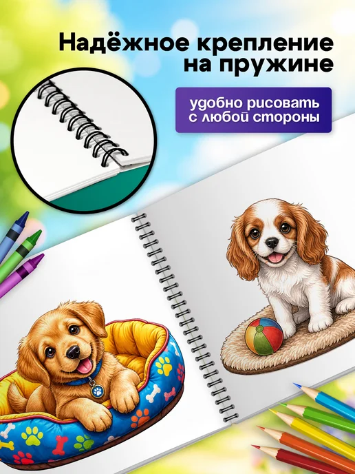 ШКОЛЬНЫЙ МИР Альбом для рисования на спирали 40л а4 плотные листы пружина, 40 л, фото 5