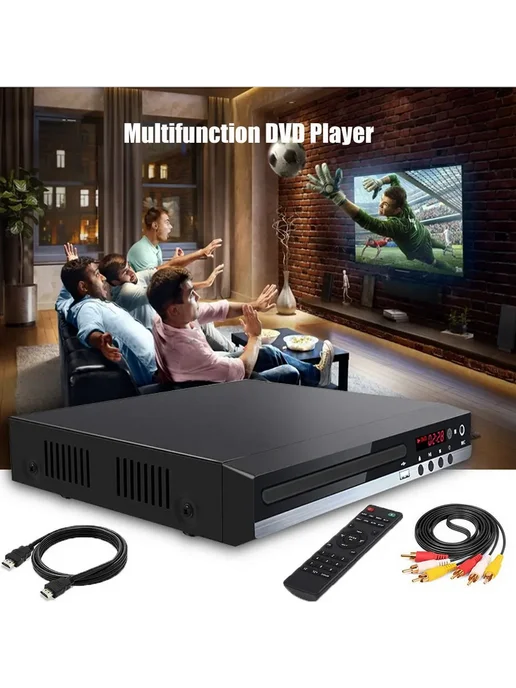 Домашний HD DVD видеоплеер GLZ33 Черный, черный, фото 2
