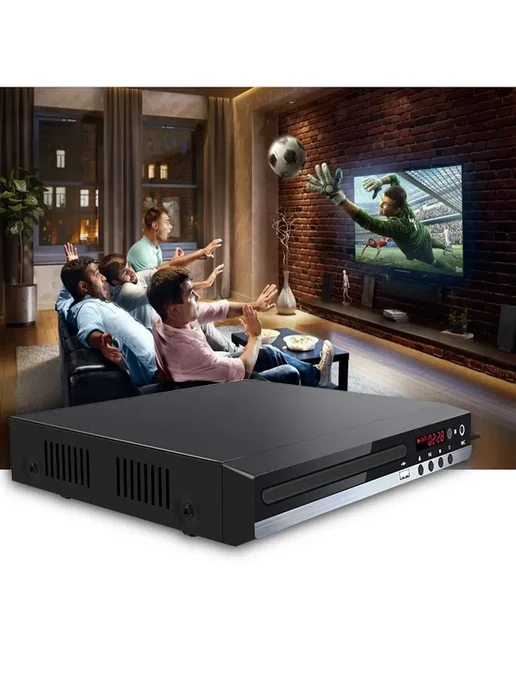 Домашний HD DVD видеоплеер GLZ33 Черный, черный, фото 4