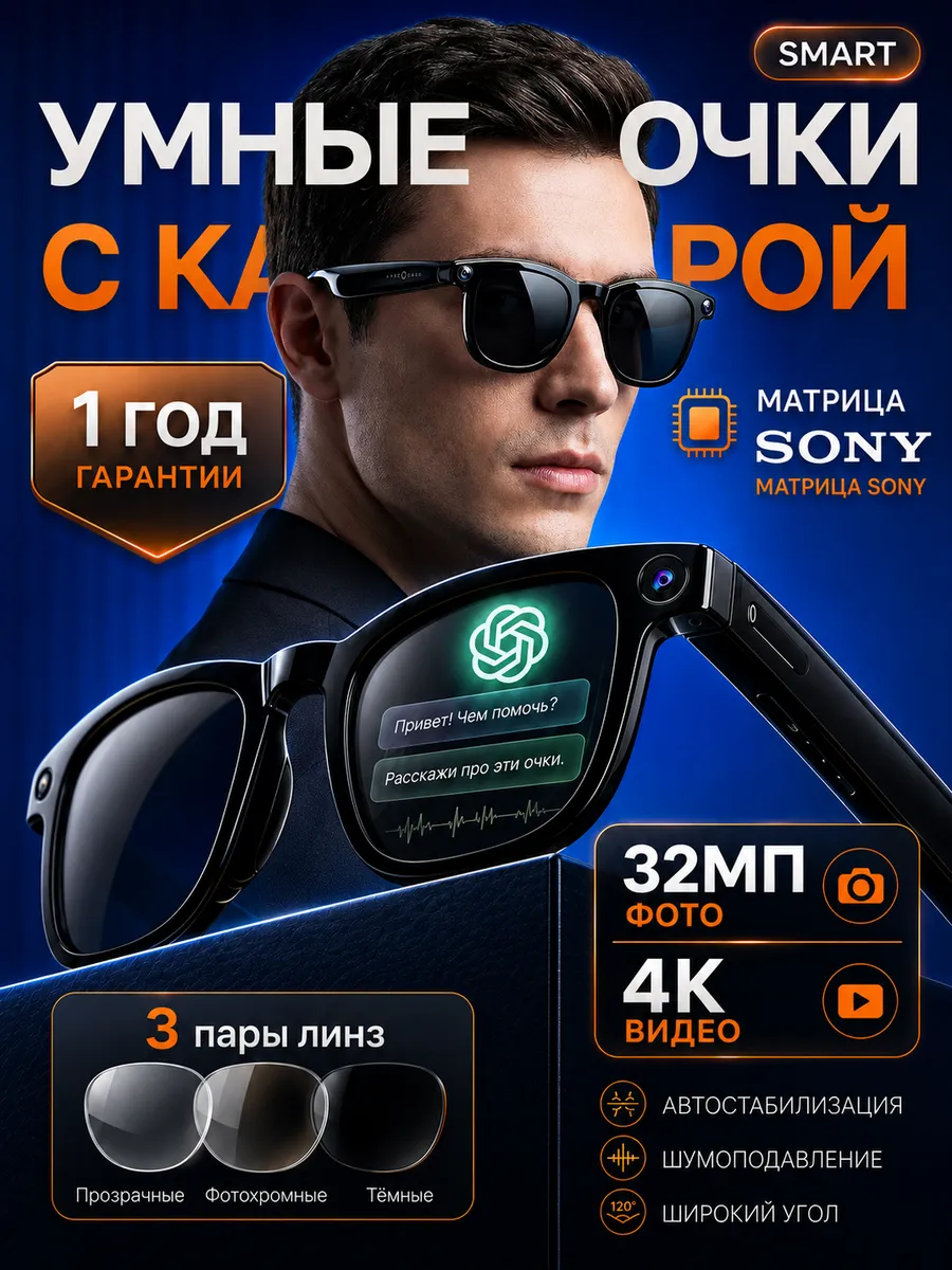 Умные очки с камерой