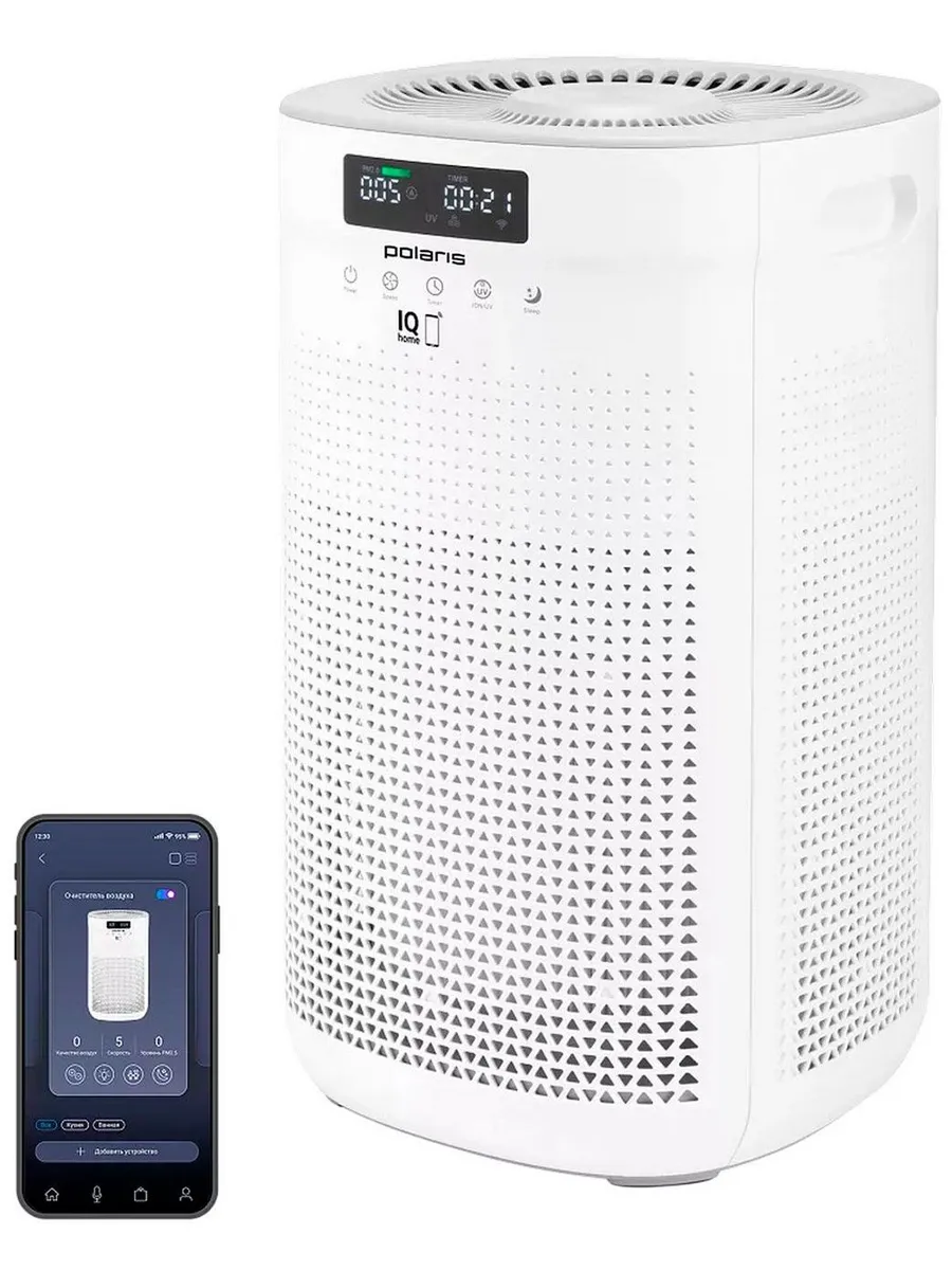 Воздуxоочиститель PPA 4050 WIFI IQ Home, белый