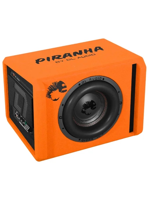 DL AUDIO Сабвуфер автомобильный Piranha 10A V.3 Orange, активный, оранжевый, фото 4