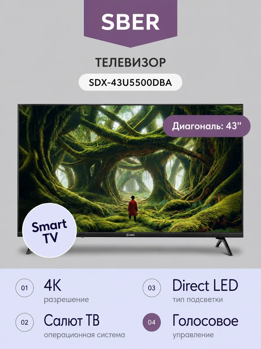 Телевизор SDX-43U5500DBA
