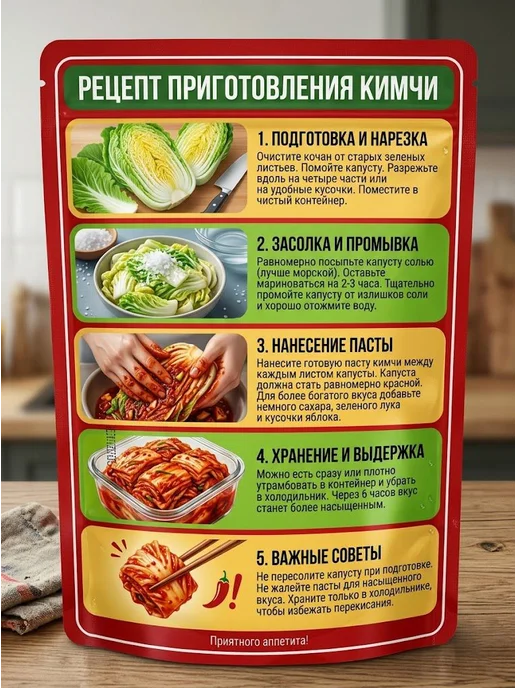 Кимчи паста Shengyuan для маринада капусты, 270 г, 270 г, фото 2