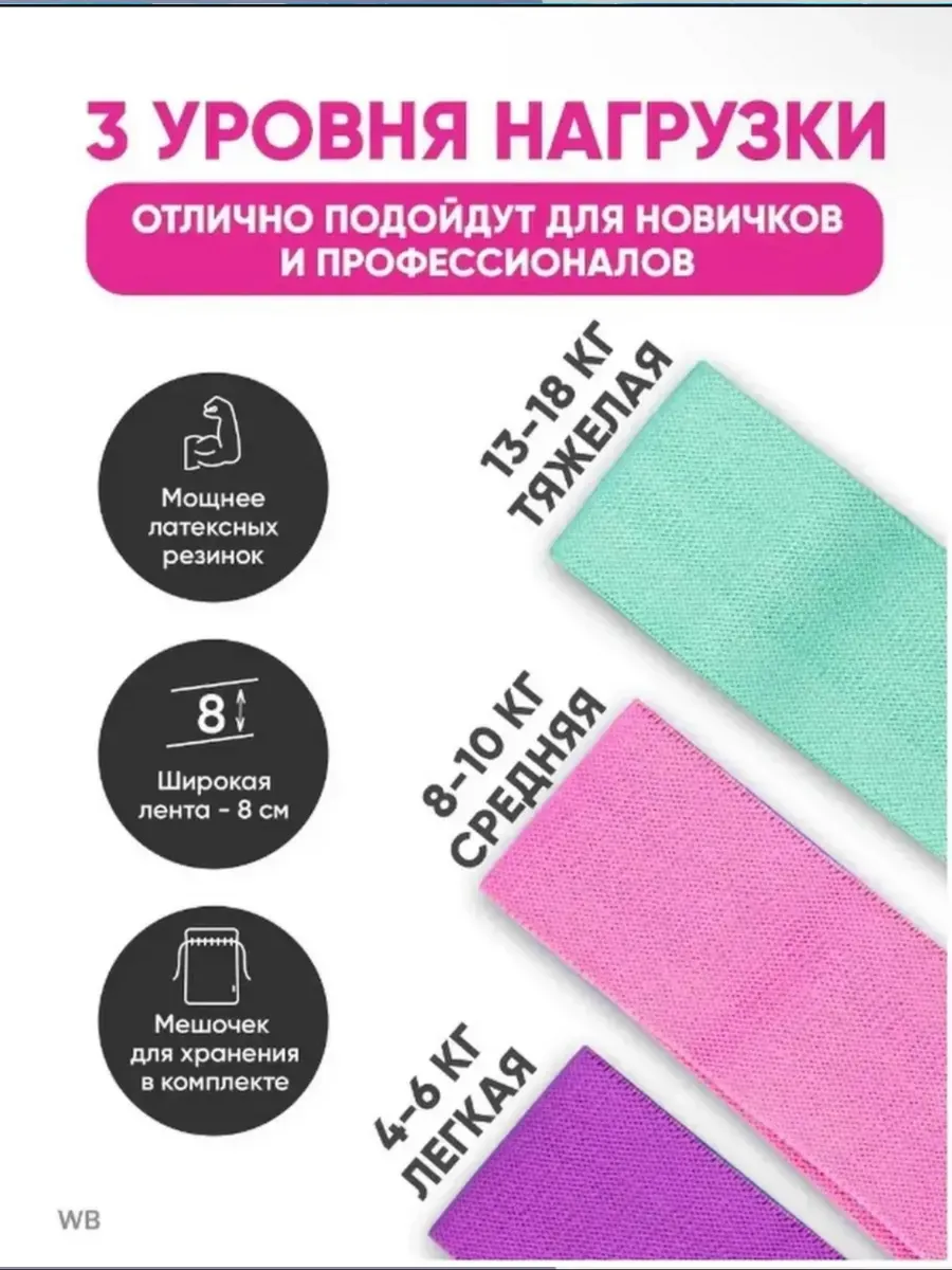 Эспандер тканевый тренажер для домашних тренировок