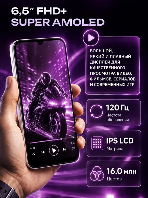 Смартфон Samsung A25 8/256 ГБ, белый, фото 4