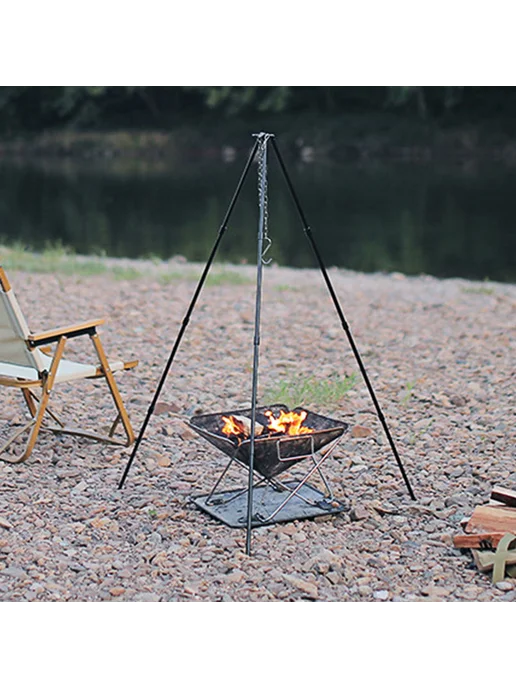 Треугольная портативная подставка для костра для camping, вариант, фото 2