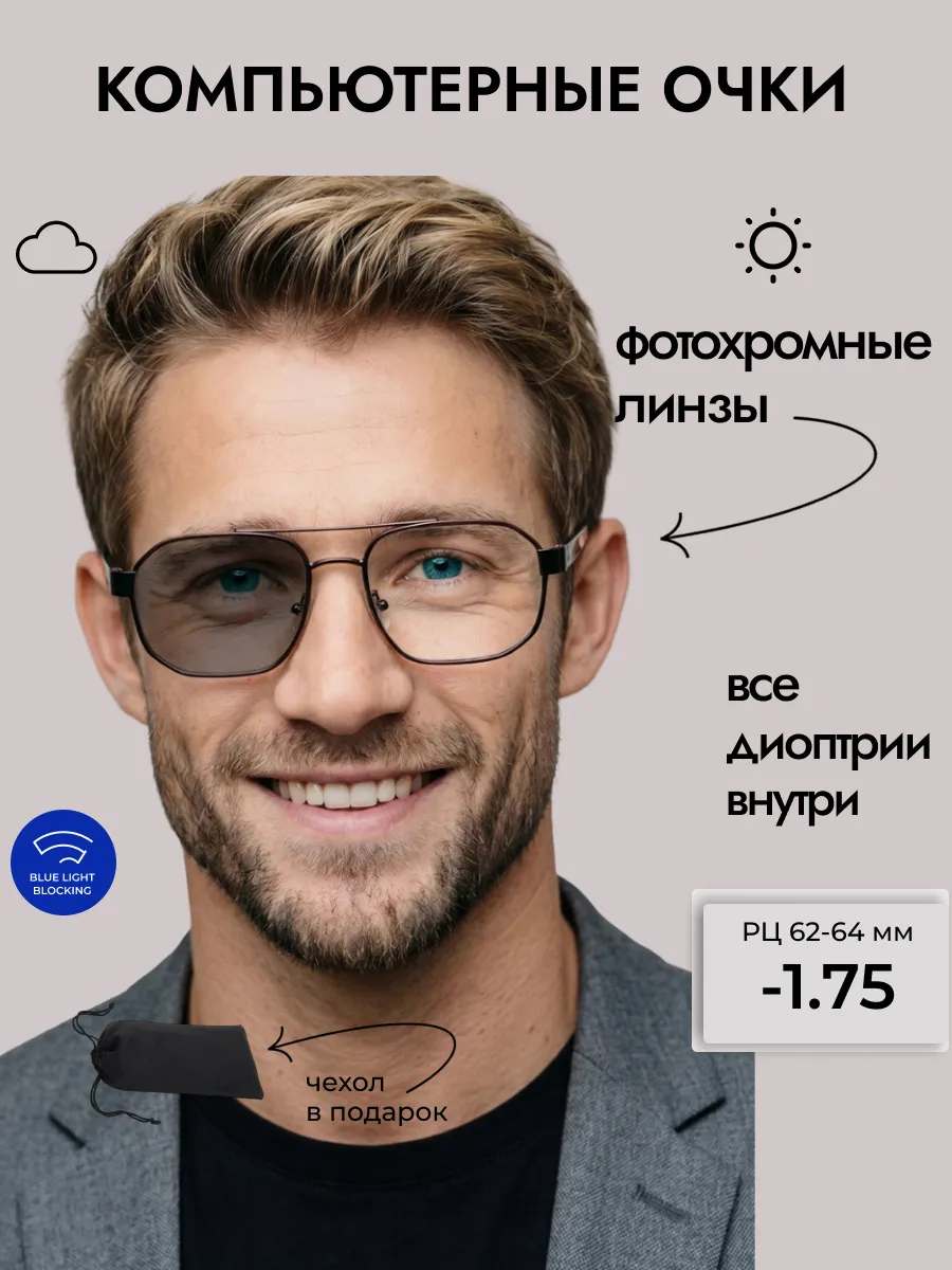 Компьютерные очки с диоптриями