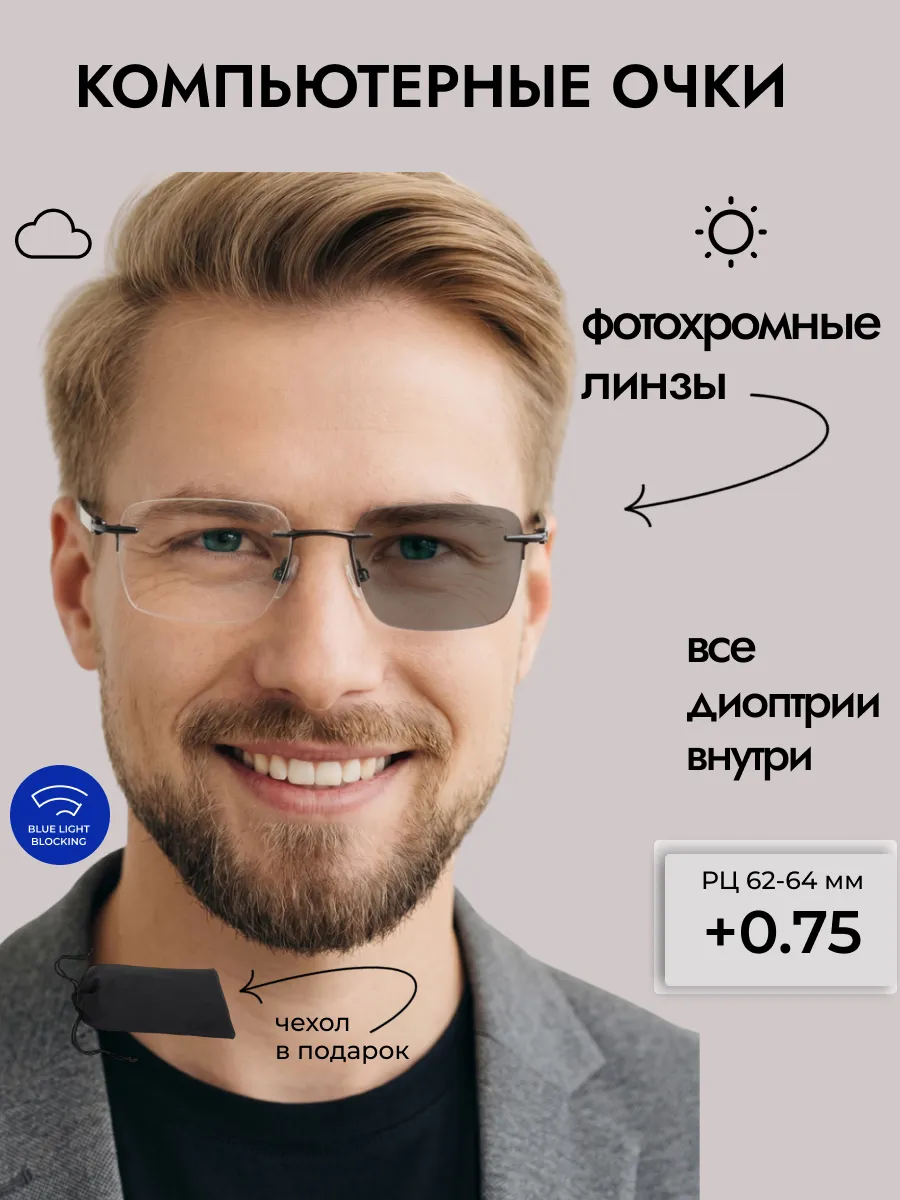 Компьютерные очки с диоптриями