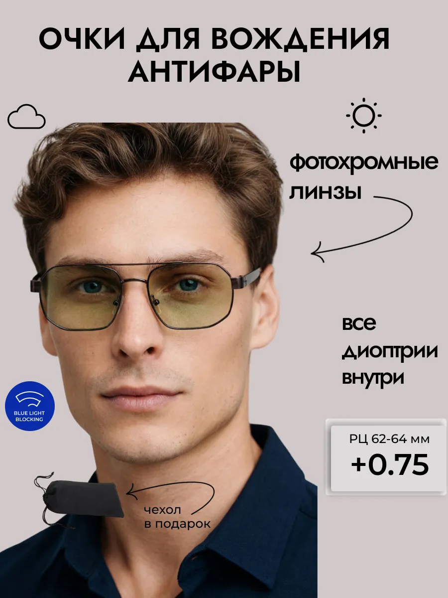 Очки для водителя с диоптриями