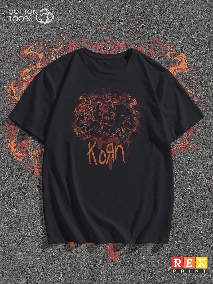Футболка с принтом группа KORN