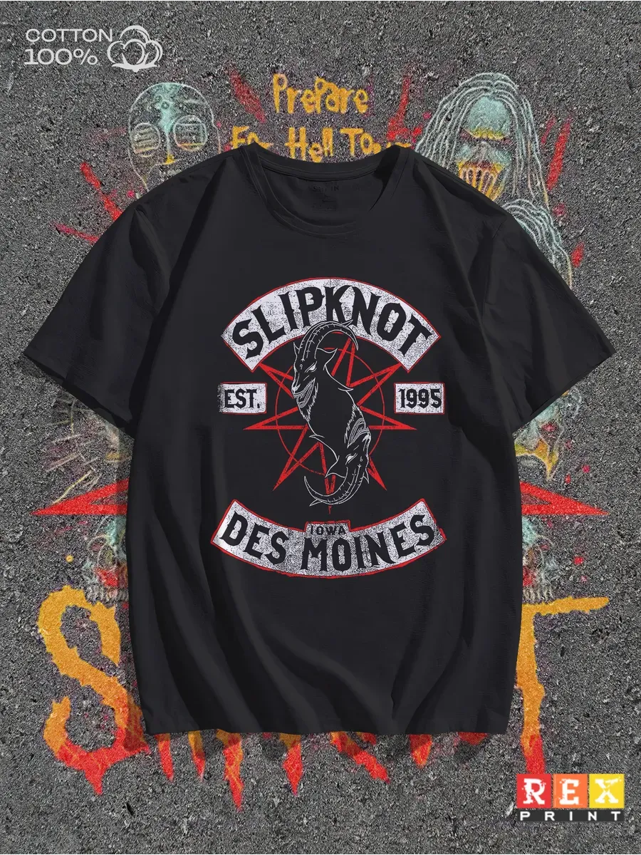 Футболка с принтом группа Slipknot