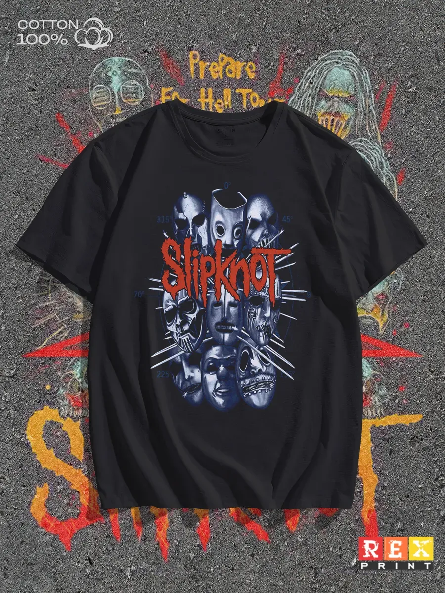 Футболка с принтом группа Slipknot