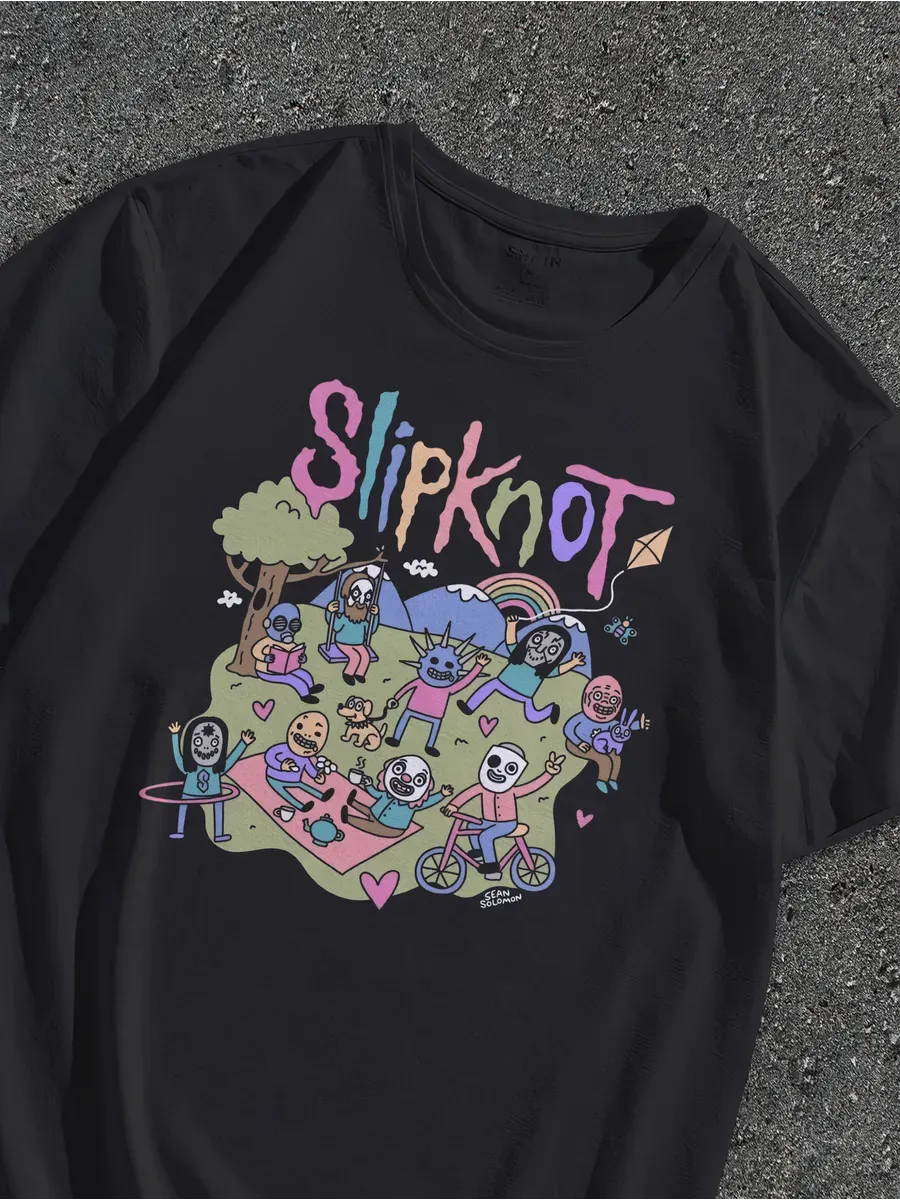 Футболка с принтом группа Slipknot
