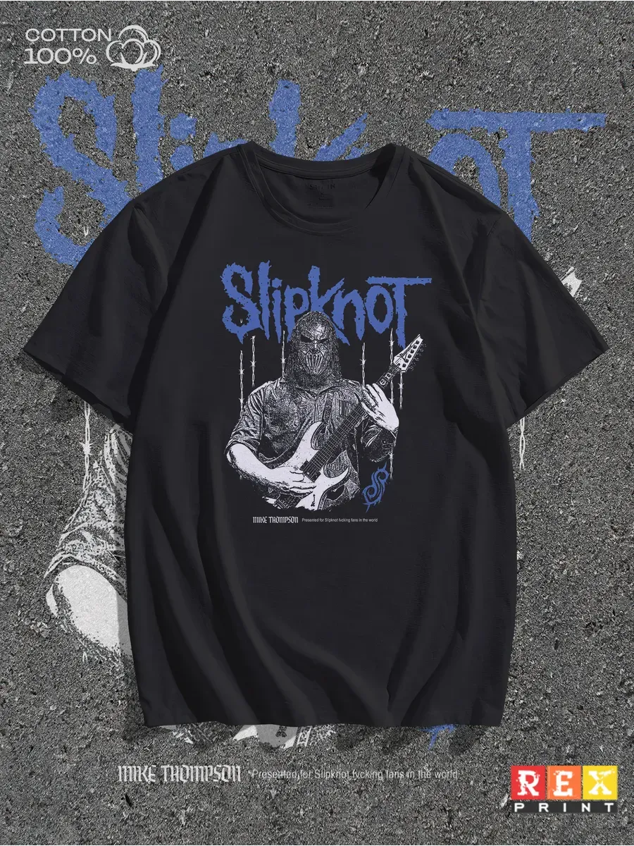 Футболка с принтом группа Slipknot