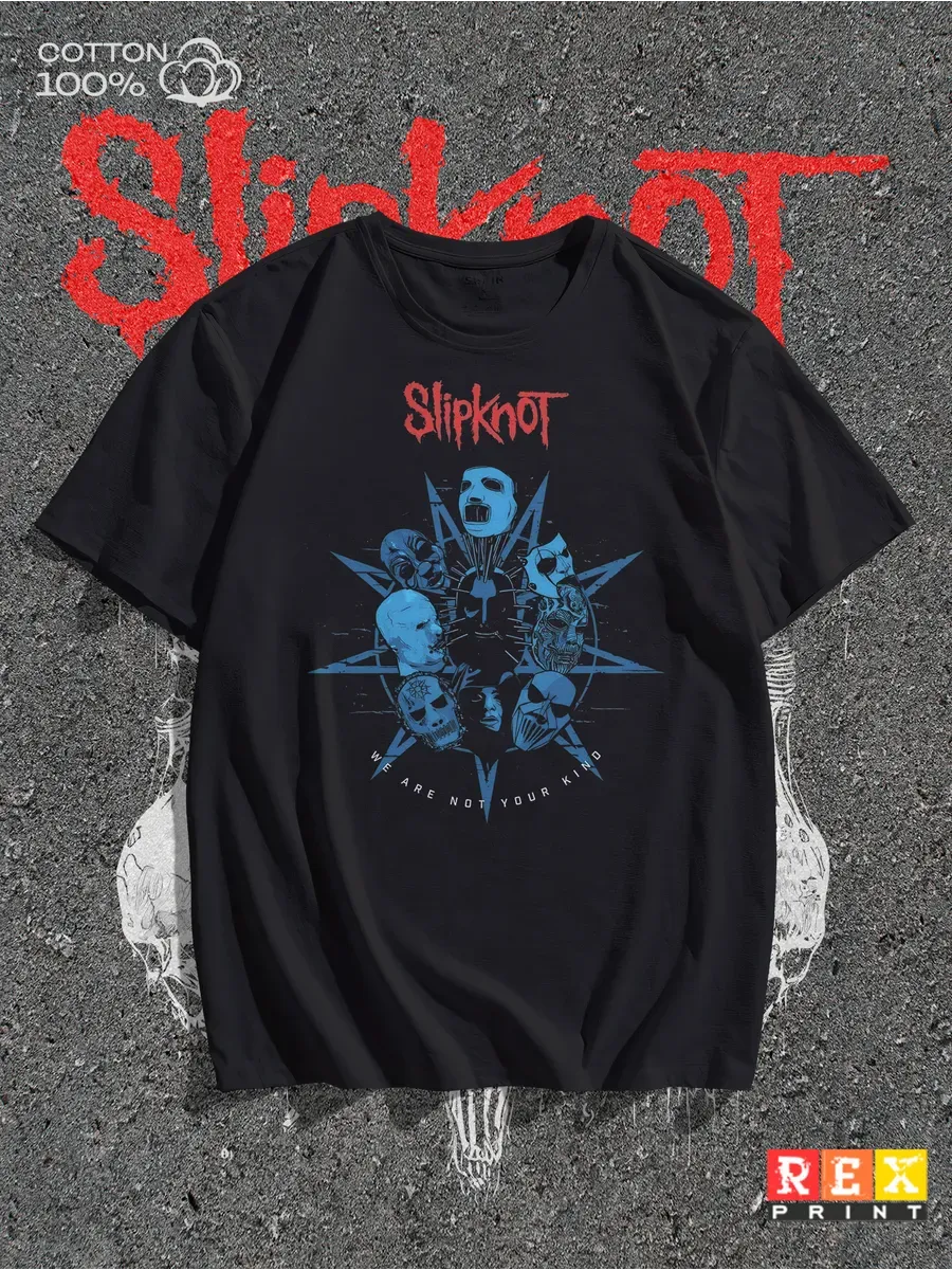 Футболка с принтом группа Slipknot