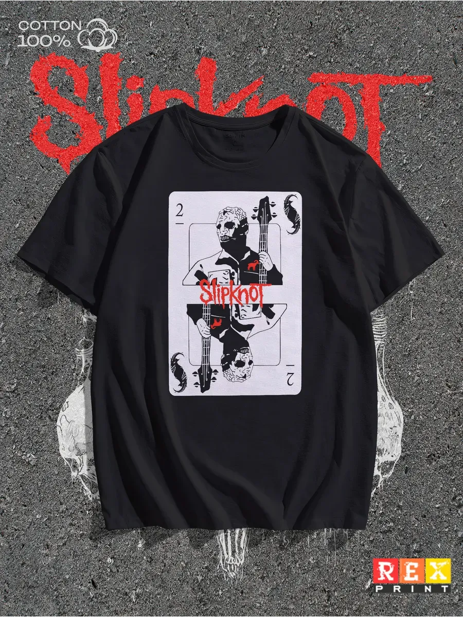 Футболка с принтом группа Slipknot