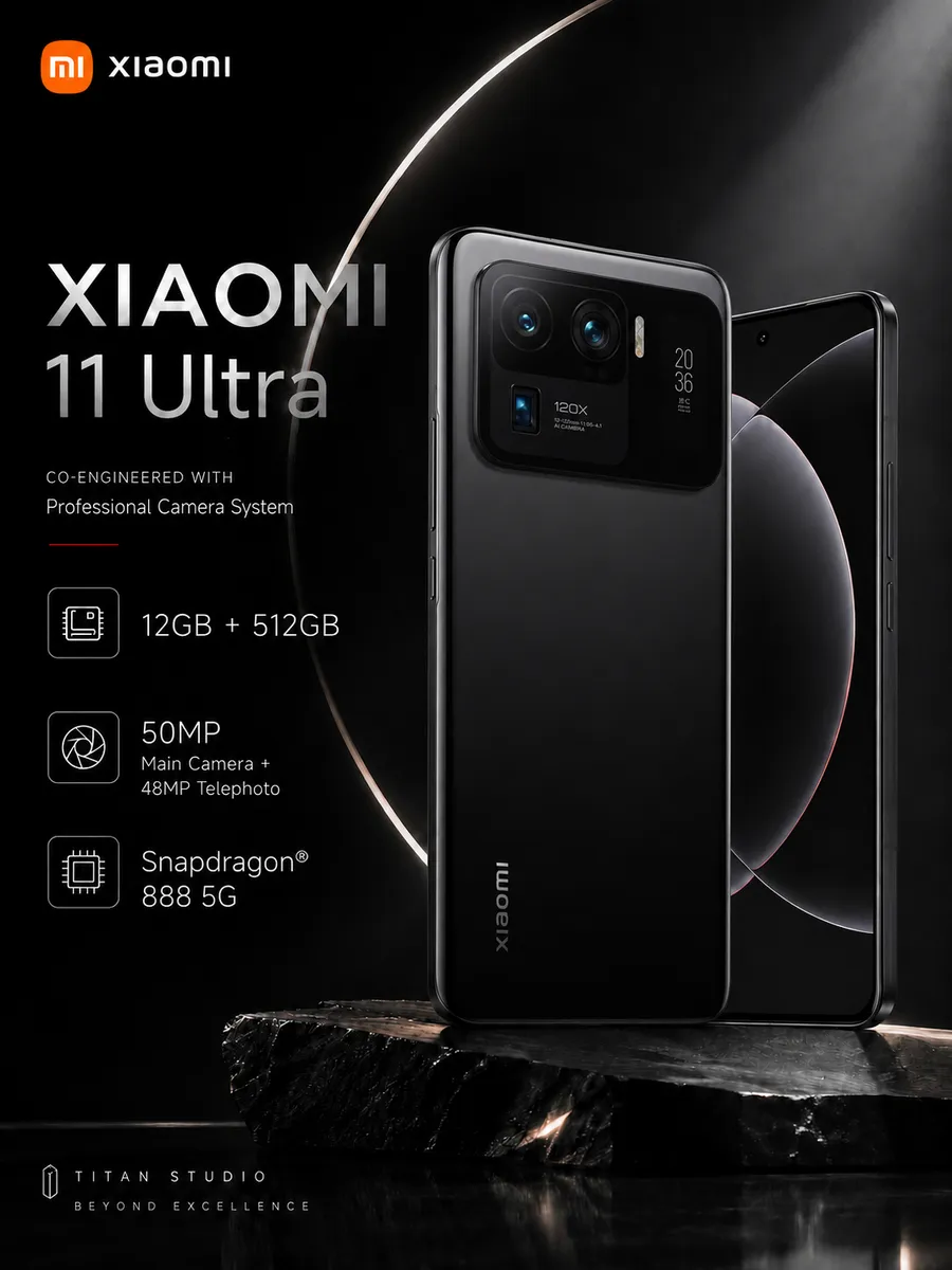 Смартфон 11 Ultra 12 512 ГБ Черный Xiaomi 1220632467 купить за 28 862 ₽ в интернет‑магазине Wildberries
