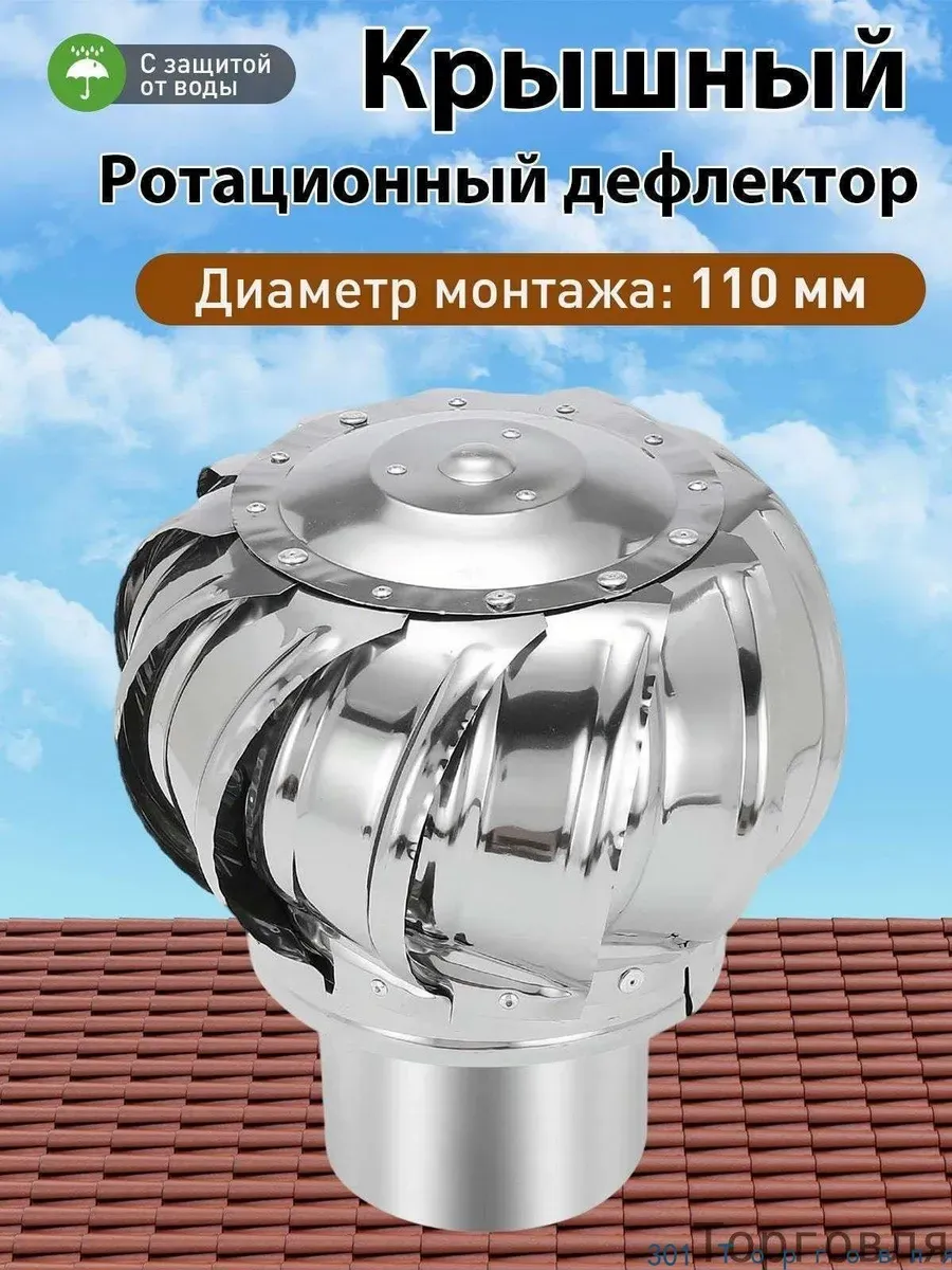 Турбо-дефлектор нержавеющий 110 мм