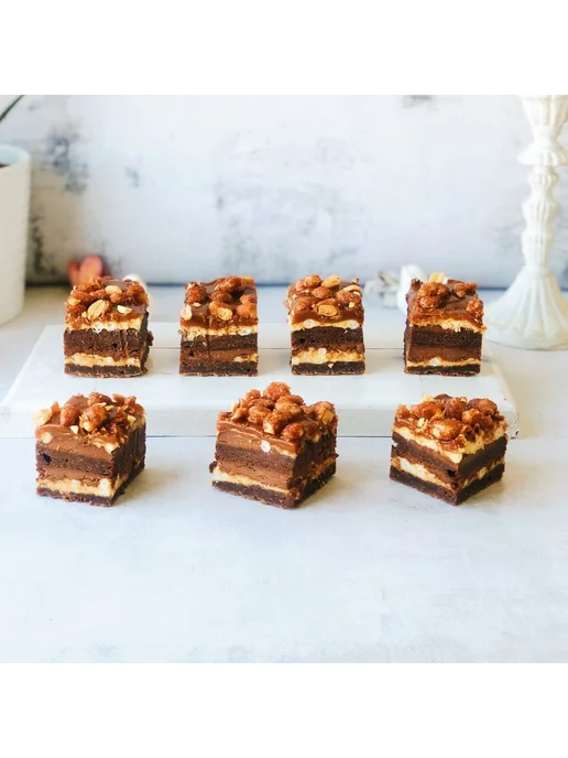 Dessert Fantasy Пирожное Карамельно-ореховое мини, 42 порции, 2100 гр, 2100 г, фото 2