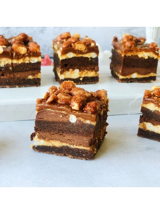 Dessert Fantasy Пирожное Карамельно-ореховое мини, 42 порции, 2100 гр, 2100 г, фото 3