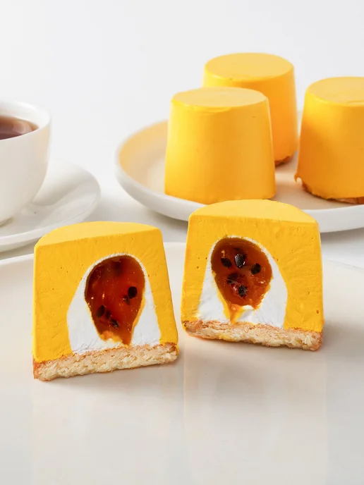 Dessert Fantasy Пирожное «Манго-маракуйя», 12 порций, 1680 гр, 1,68 кг, фото 2