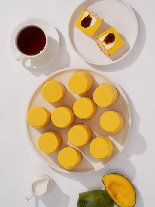 Dessert Fantasy Пирожное «Манго-маракуйя», 12 порций, 1680 гр, 1,68 кг, фото 3