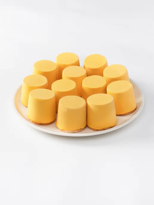 Dessert Fantasy Пирожное «Манго-маракуйя», 12 порций, 1680 гр, 1,68 кг, фото 4