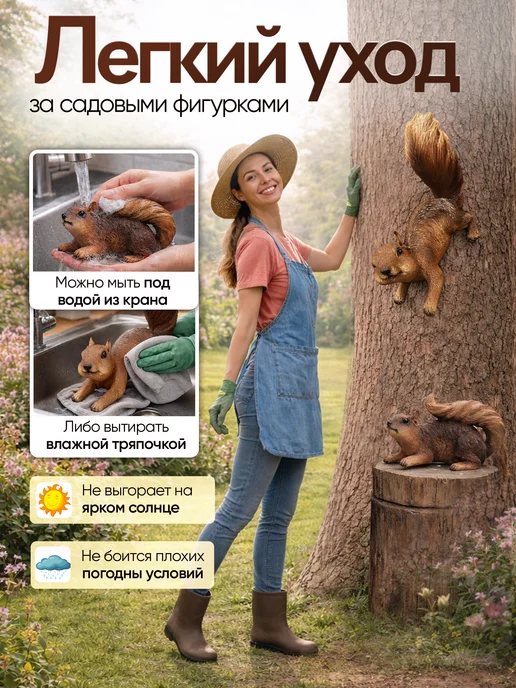 IKIRI KIDS Подвесные садовые фигурки для дачи и огорода, желтый, фото 2