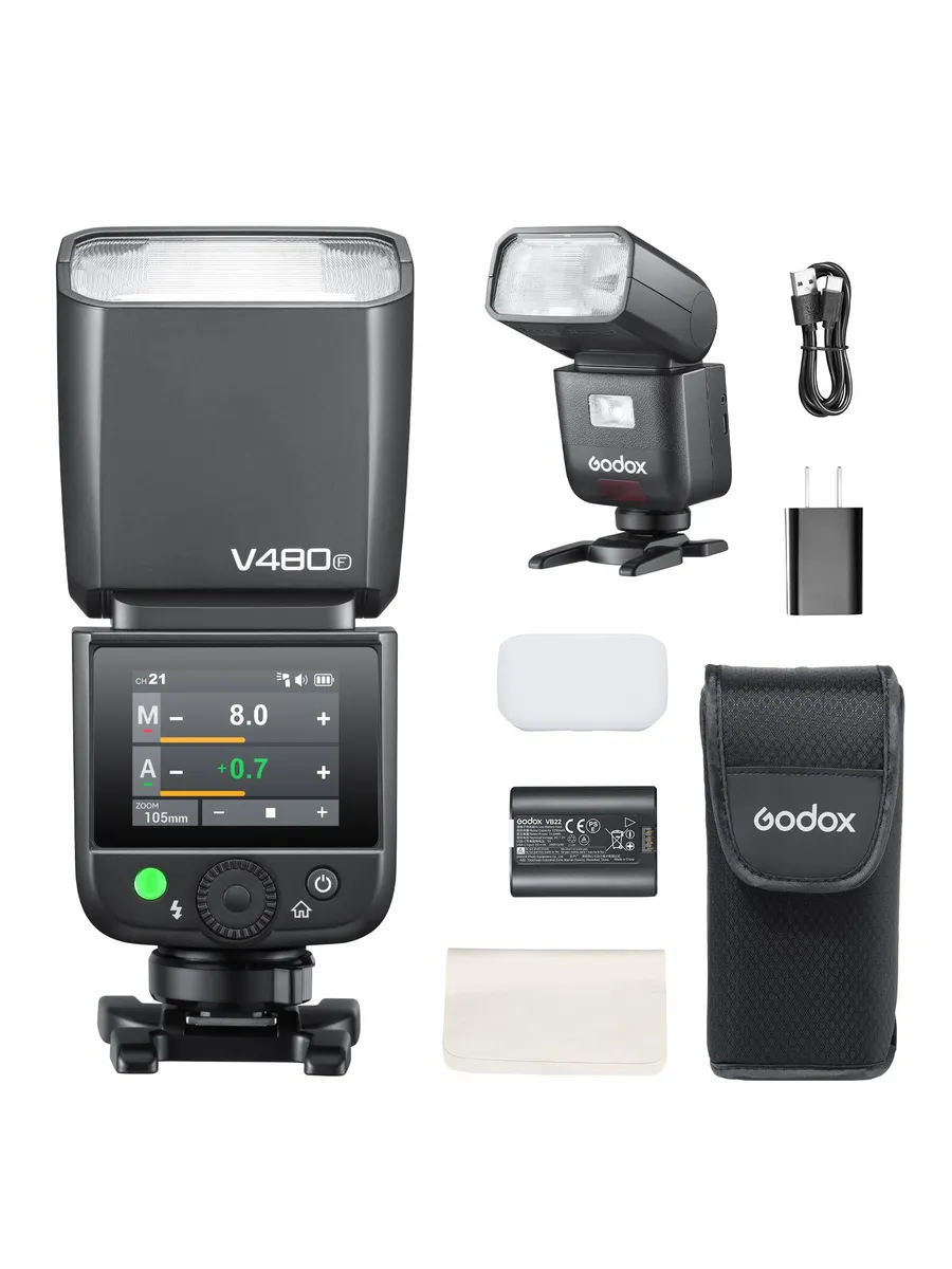 Вспышка Godox V480-F для Fujifilm TTL GN50