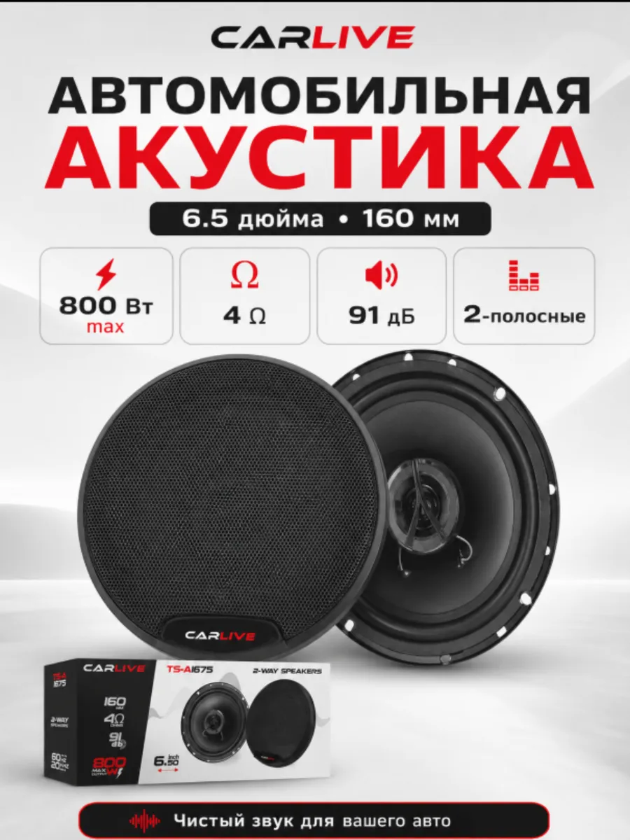Автомобильные динамики Carlive TS-A1675