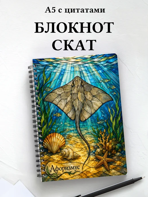 Блокнот Скат с мотивирующими цитатами