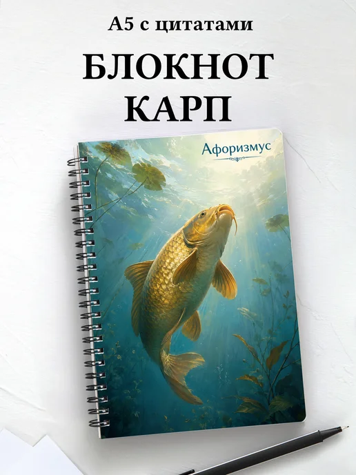 Блокнот Карп с мотивирующими цитатами